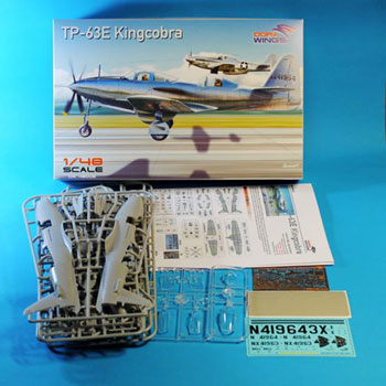 新製品】 ドラウイングス 1/48 ベル TP-63E キングコブラ複座練習機型 